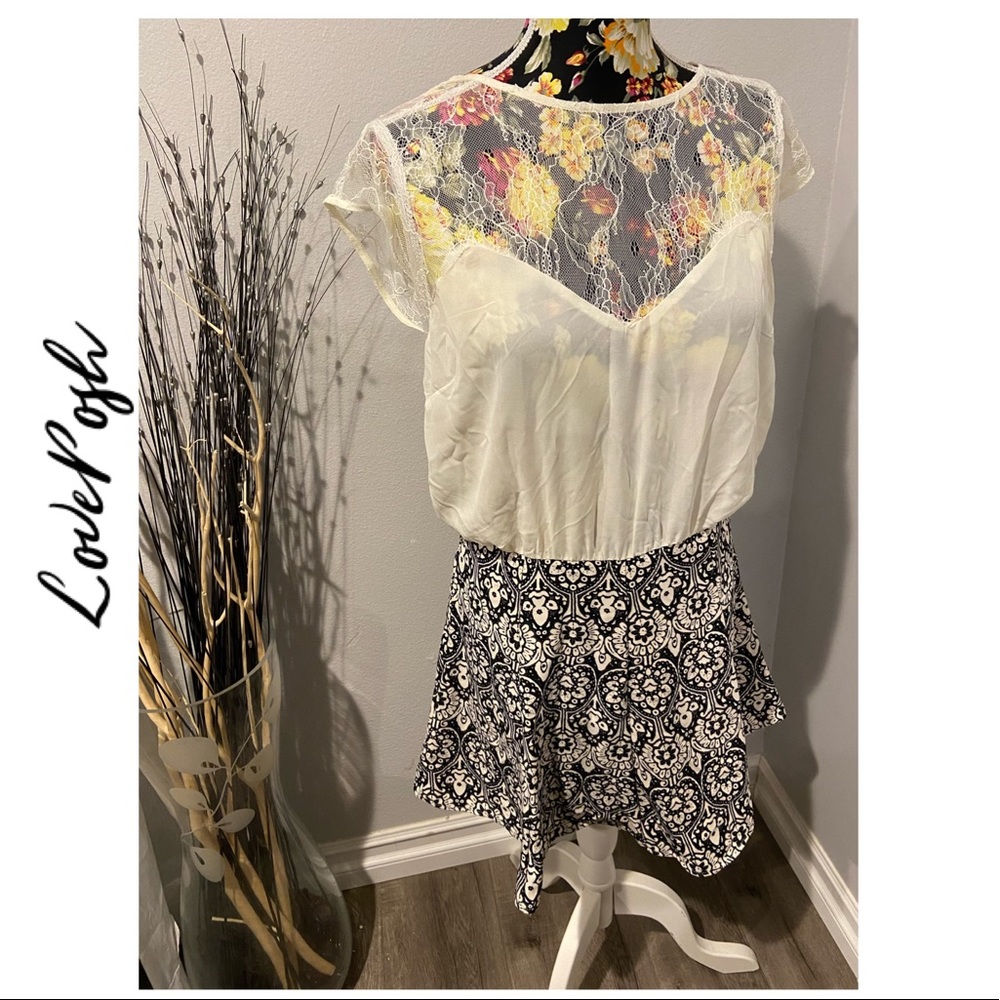 LovPosh Lace Top Dress